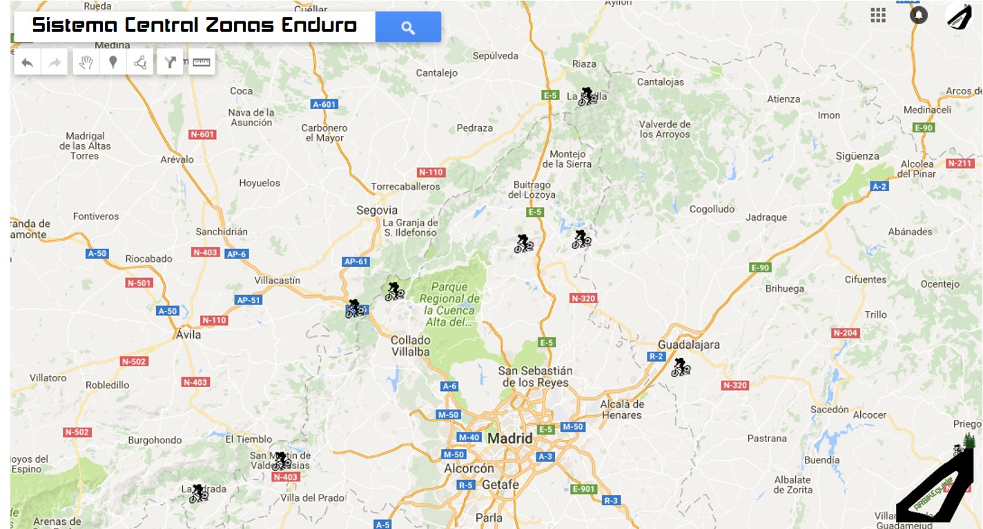 sistema central zonas enduro arbikeguide